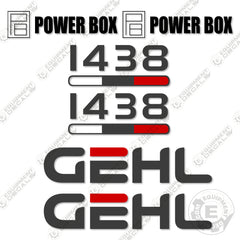 Fits GEHL 1438 Decal Kit Paver