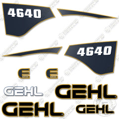 Fits GEHL 4640 Decal Kit Skid Steer