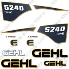 Fits GEHL 5240 Power 2 Decal Kit Skid Steer