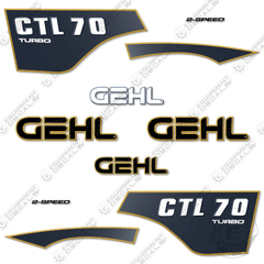 Fits GEHL CTL70 Decal Kit Skid Steer