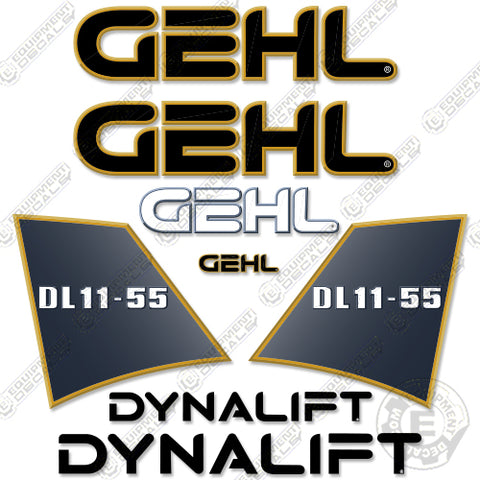Fits GEHL DL11-55 Decal Kit Telescopic Forklift