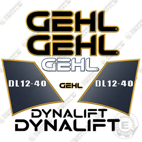 Fits GEHL DL12-40 Decal Kit Telescopic Forklift