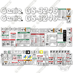 Fits Genie GS-3246 Decal Kit Scissor Lift