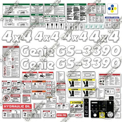 Fits Genie GS-3390 Decal Kit Scissor Lift