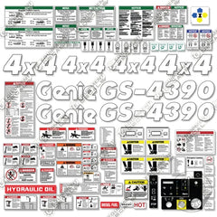 Fits Genie GS-4390 Decal Kit Scissor Lift