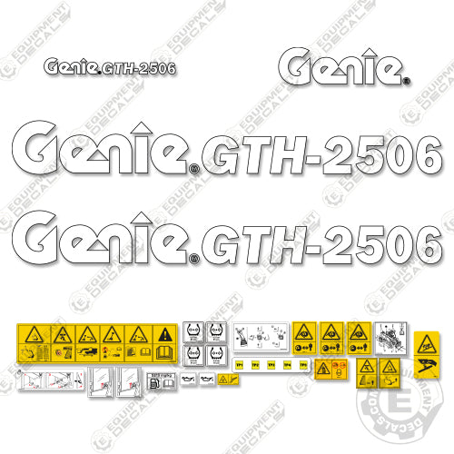 Fits Genie GTH 2506 Telescopic Fork Lift Decal Kit