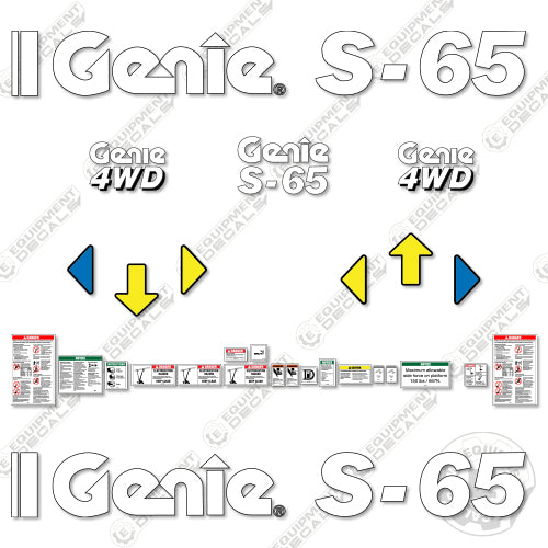 thumbnail image 2 of Aftermarket Decal Kit For Genie S40 Vertical Boom Lift - 7-Year Outdoor Vinyl 2 of 5