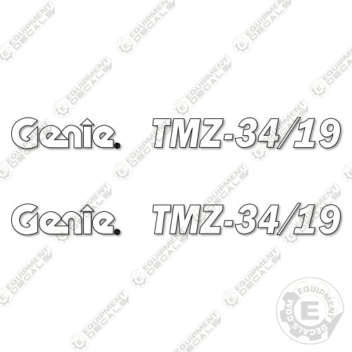 Fits Genie TMZ-34/19 Decal Kit Towable Boom Lift