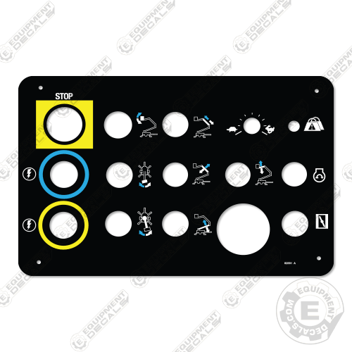 Control Decals Fits Genie TZ50 Platform Control Decal 82881 – Equipment Decals