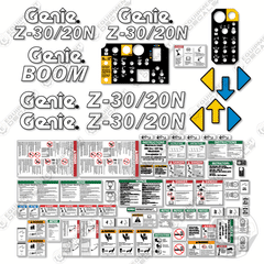 Fits Genie Z30/20N Decal Kit Boom Lift 2013 - SN 8333-15132