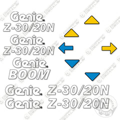 Fits Genie Z30/20N Decal Kit - Partial Kit - Boom Lift (2000 Model)
