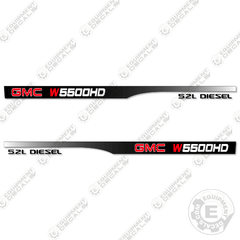 Fits GMC W5500HD Decal Kit Dump Truck