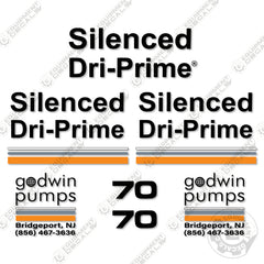 Fits Godwin Pumps 70 Decal Kit Silenced Dri-Prime
