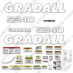 Fits Gradall 524D Decal Kit Telehandler