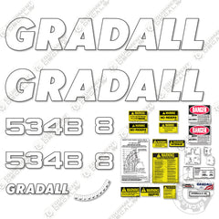 Fits Gradall 534B Decal Kit Telehandler