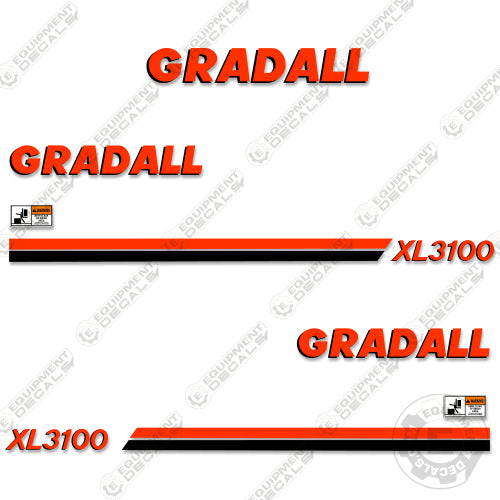 Fits Gradall XL3100 Decal Kit Wheeled Excavator