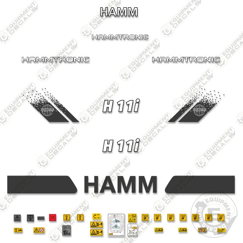 Fits HAMM H11i Vibratory Roller Decals