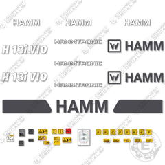 Fits HAMM H13I VIO Compactor Decal Kit