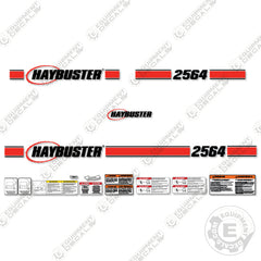 Fits Haybuster 2564 Decal Kit Hay Processor