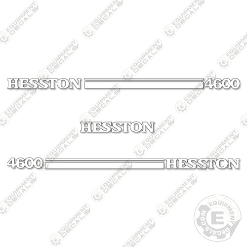 Fits Hesston 4600 Decal Kit Round Baler