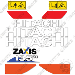 Fits Hitachi ZX135US-6 Decal Kit Excavator
