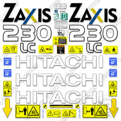 Fits Hitachi ZX230LC-1 Decal Kit Excavator