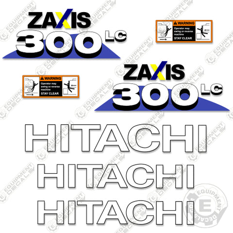 Fits Hitachi 300 LC Z-Axis Decal Kit