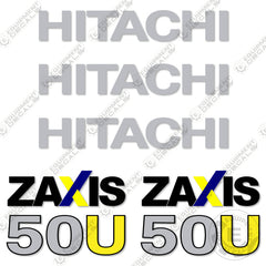 Fits Hitachi 50U Decal Kit ZAxis Excavator