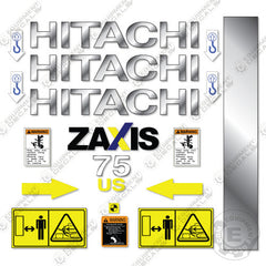 Fits Hitachi ZX75US-3 Decal Kit ZAxis Excavator
