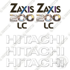 Fits Hitachi Z-Axis 200 LC Excavator Equipment Decals