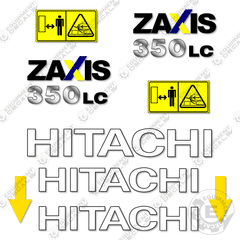 Fits Hitachi ZX350LC-3 Z-Axis Decal Kit