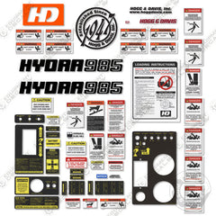 Fits Hogg & Davis Hydra 985 Decal Kit Power Reel Trailer
