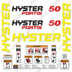 Fits Hyster Fortis 50 Decal Kit Forklift