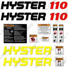 Fits Hyster 110 Decal Kit Forklift