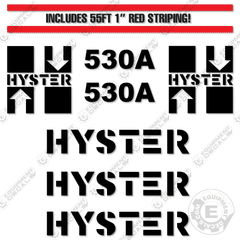 Fits Hyster 530A Decal Kit Forklift
