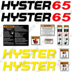Fits Hyster 65 Decal Kit Forklift