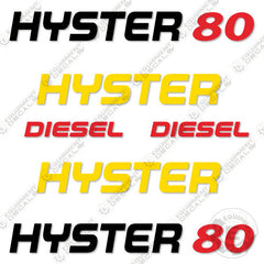 Fits Hyster 80 Decal Kit Forklift (NO WARNINGS)