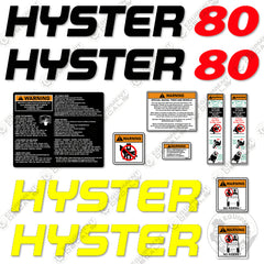 Fits Hyster 80 Decal Kit Forklift
