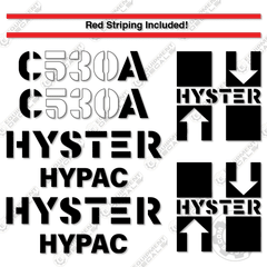 Fits Hyster Hypac C530A Decal Kit Compactor