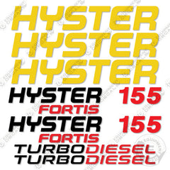 Fits Hyster Fortis 155 Decal Kit Forklift (NO WARNINGS)