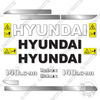 Image of Hyundai 140LC-9A Decal Kit Excavator - Aftermarket Kit