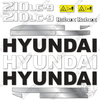 Image of Hyundai 210NLC-9 Decal Kit Excavator - Aftermarket Kit