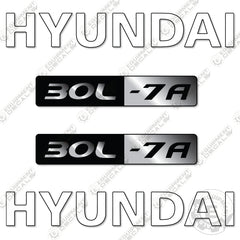 Fits Hyundai 30L-7A Decal Kit Forklift