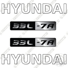 Fits Hyundai 33L-7A Decal Kit Forklift