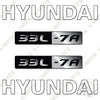 Image of Hyundai 33L-7A Decal Kit Forklift - Aftermarket Kit
