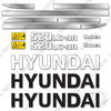 Image of Hyundai 520LC-9A Decal Kit Excavator - Aftermaket Kit