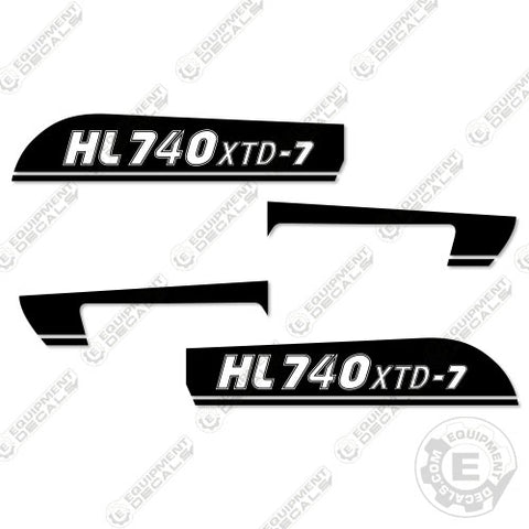 Fits Hyundai HL740XTD-7 Decal Kit Wheel Loader (Numbers Only)