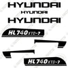 Image of Hyundai HL740XTD-7 Decal Kit Wheel Loader - Aftermarket Kit
