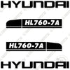 Image of Hyundai HL760-7A Decal Kit Wheel Loader - Aftermarket Kit