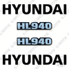 Image of Hyundai HL940 Decal Kit Wheel Loader - Aftermarket Kit